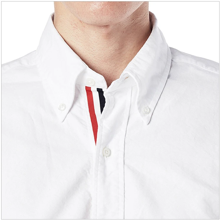 商品Thom Browne|THOM BROWNE 白色男士衬衫 MWL010E-00139-100,价格¥2367,第7张图片详细描述