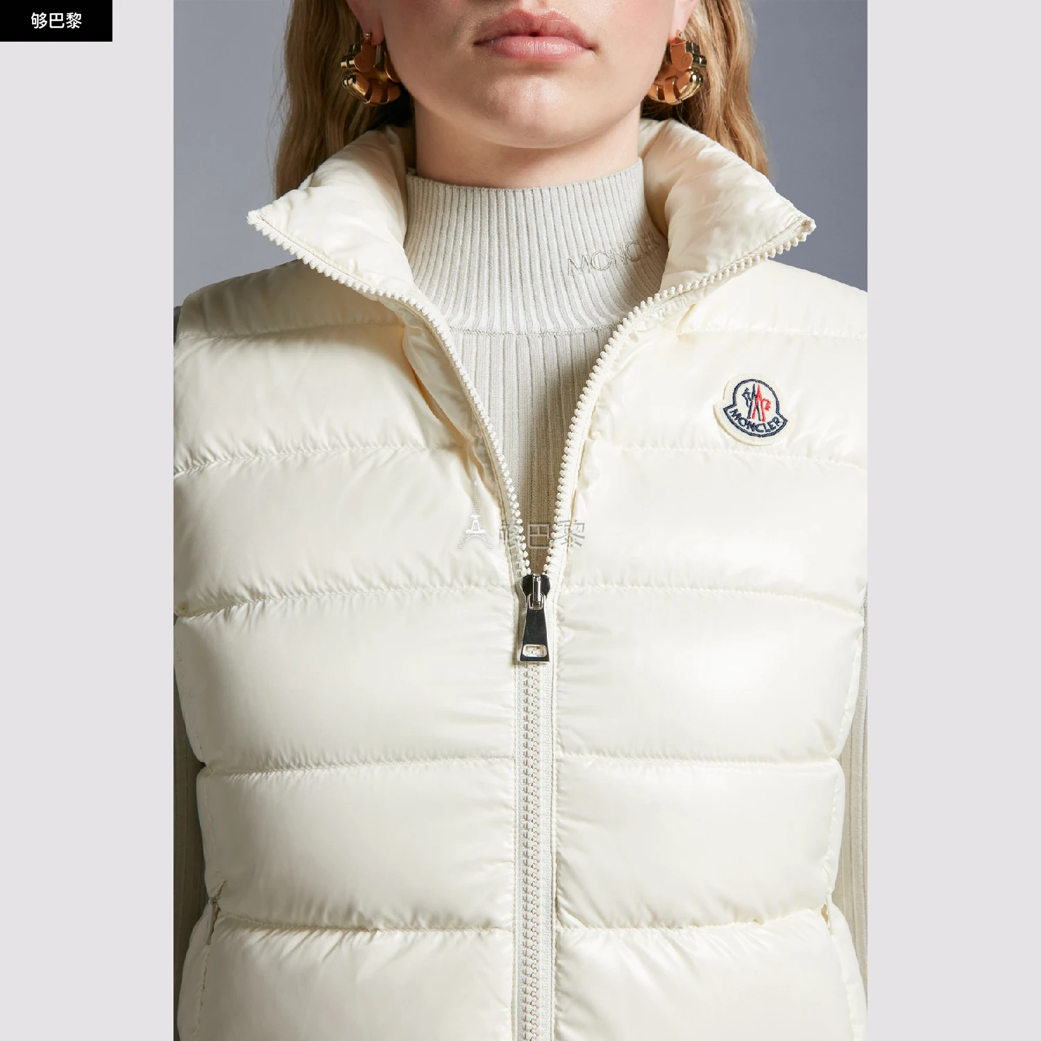 商品Moncler|【预售】 MONCLER盟可睐 24秋冬 女士 马甲 春夏新品 Ghany女士轻薄羽绒马甲 I20931A5250068950070,价格¥6412,第3张图片详细描述