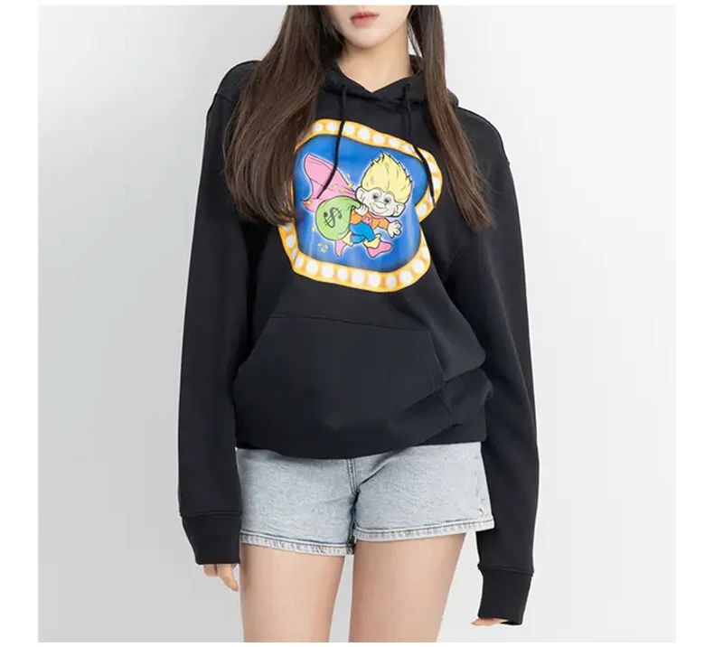 商品Moschino|MOSCHINO 女黑色女士卫衣/帽衫 D1A1725-6027-1555,价格¥2239,第7张图片详细描述