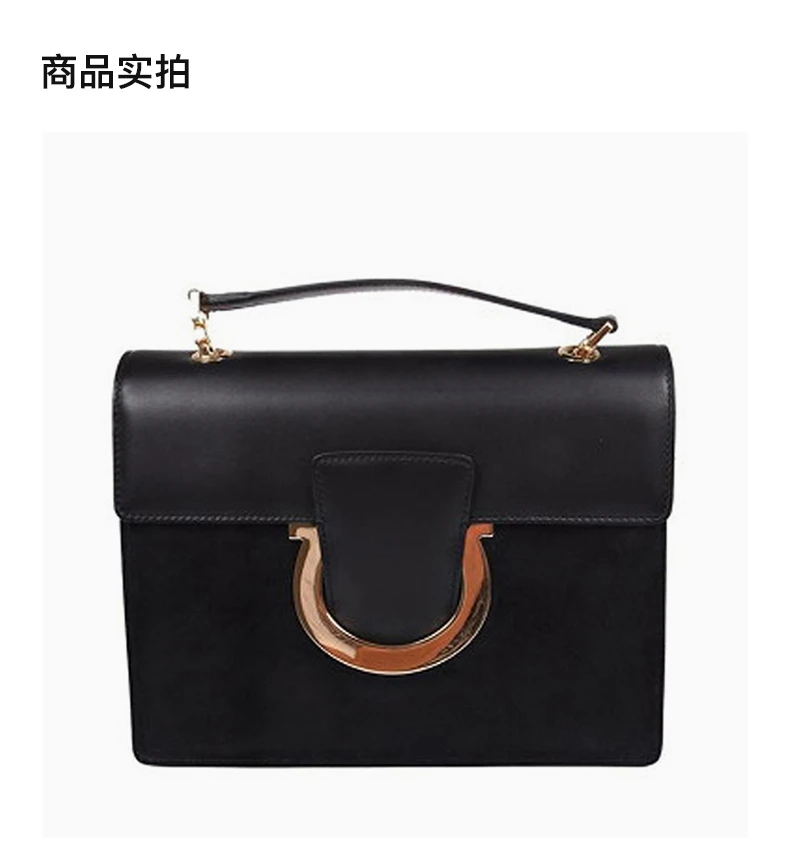 商品[国内直发] Salvatore Ferragamo|SALVATORE FERRAGAMO 黑色女士手提包 21-G671-0679643,价格¥3693,第4张图片详细描述