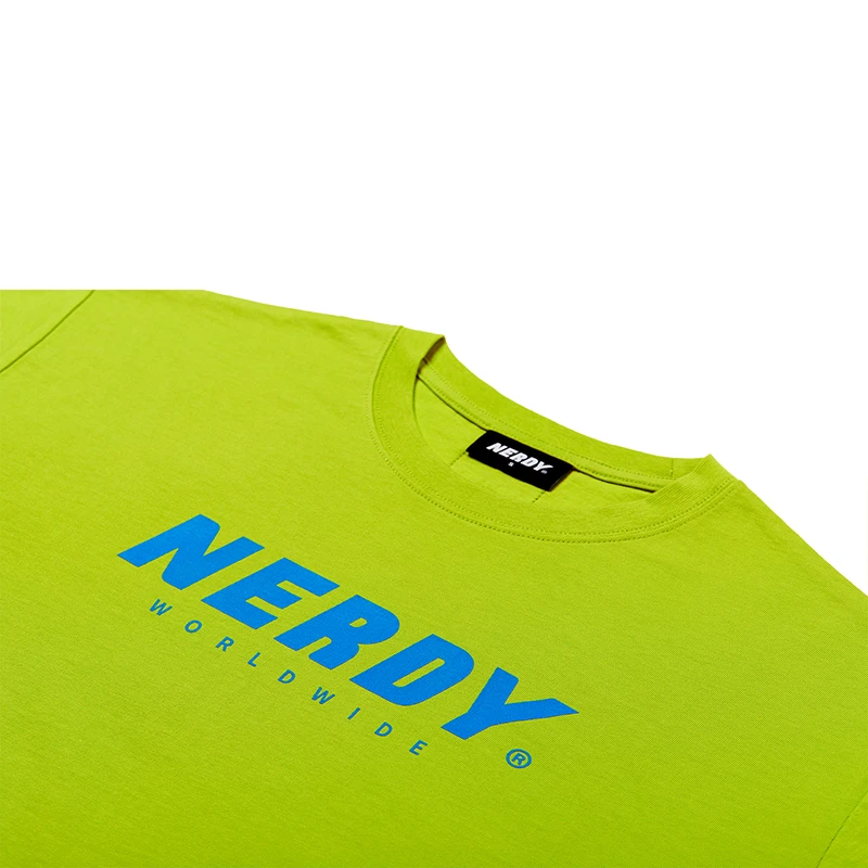 商品NERDY|【享贝家】ZY - 23夏季新款 多巴胺系列 休闲宽松短袖T恤 男女情侣 牛油果绿 PNEU20KT132405,价格¥149,第6张图片详细描述