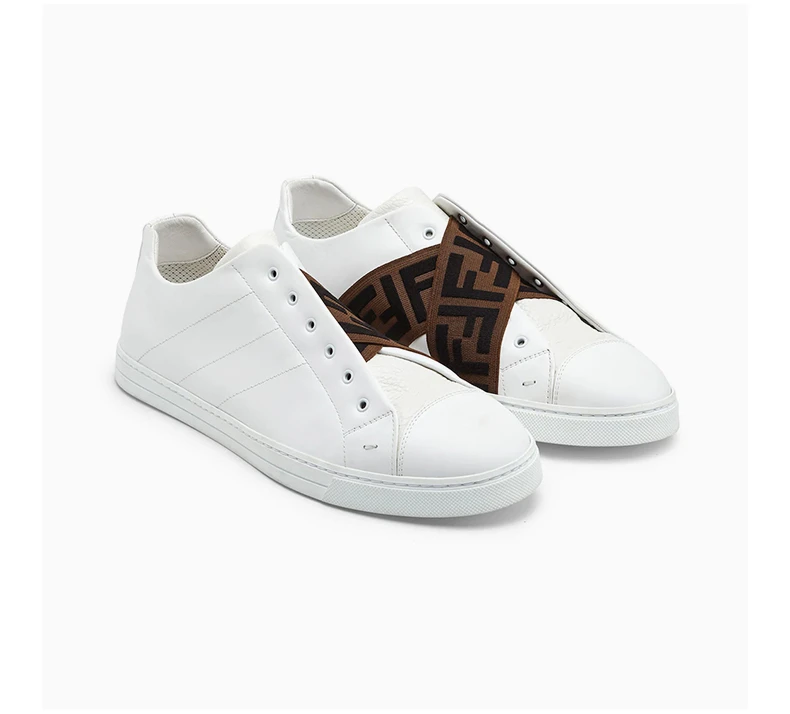 商品Fendi|Fendi 芬迪 男士白色运动鞋 7E1198-A5JP-F150F,价格¥3347,第5张图片详细描述