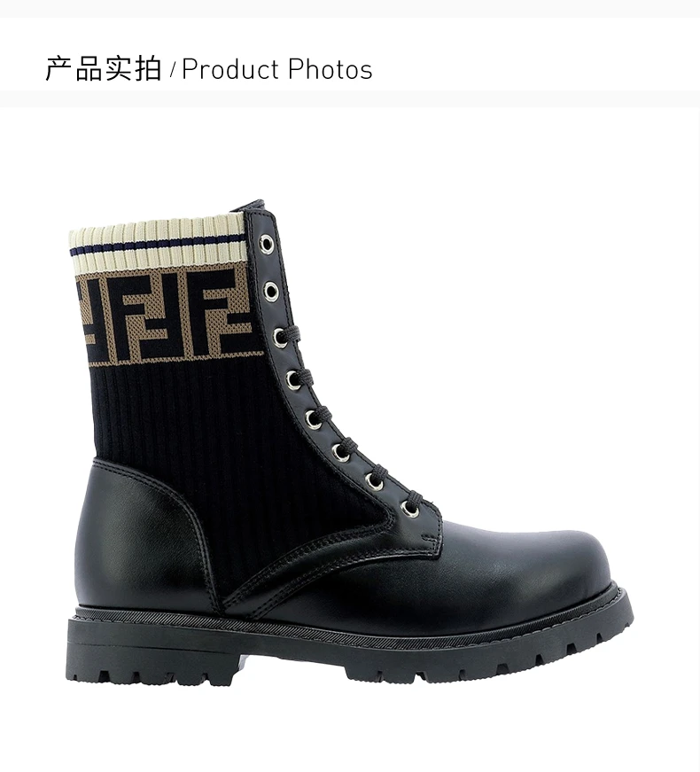 商品Fendi|FENDI 黑色女童靴子 JMR329-A8CU-F17SD,价格¥3967,第4张图片详细描述