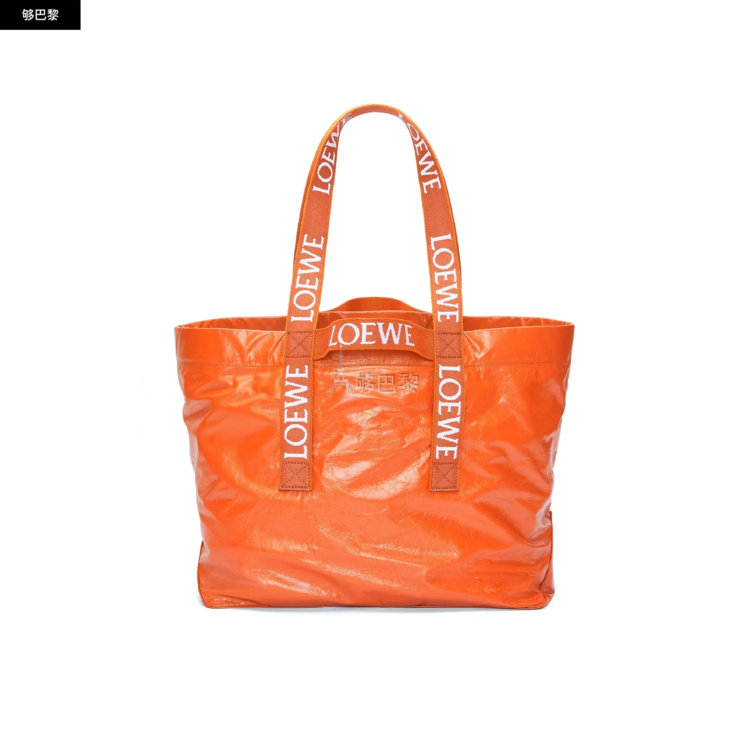 商品Loewe|【预售】 罗意威 24秋冬 男士 手提包 纸纹牛皮革 Fold Shopper 手袋 B507X23X01-9100,价格¥13488,第6张图片详细描述