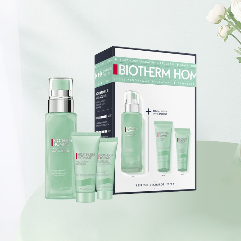 商品Biotherm|碧欧泉男士水动力面部护理套装三件套 保湿乳+洁面乳,价格¥400,第4张图片详细描述