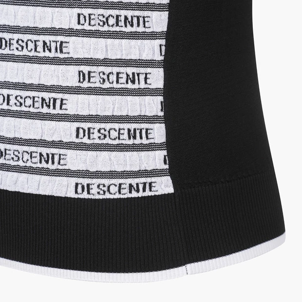 商品【预售商品15天发货】 DESCENTE|高球系列女性图案针织无袖上衣适合夏季 DP12WFKV33-BLKG,价格¥959,第15张图片详细描述