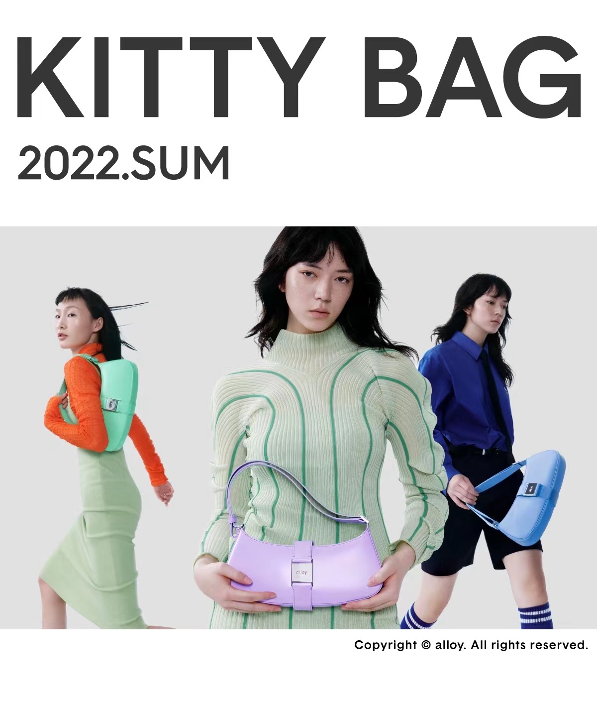 商品Alloy|【国内直发】2022新款牛皮猫头包单肩手提腋下包小众时尚百搭潮包,价格¥1768,第1张图片详细描述