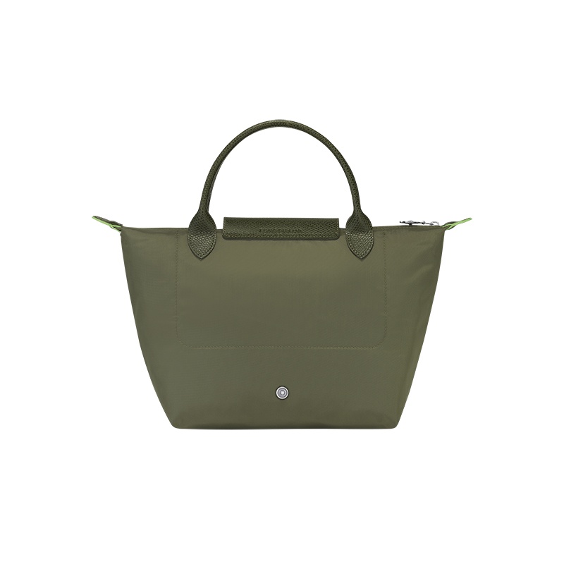 商品Longchamp|LONGCHAMP/珑骧 女士帆布银色五金按扣拉链开合小号手提包,价格¥754,第6张图片详细描述