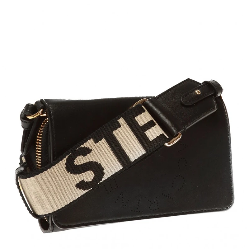 商品Stella McCartney|Stella McCartney 斯特拉-麦卡托尼 女士黑色字母镂空装饰单肩包 700013-W8542-1000,价格¥2501,第6张图片详细描述