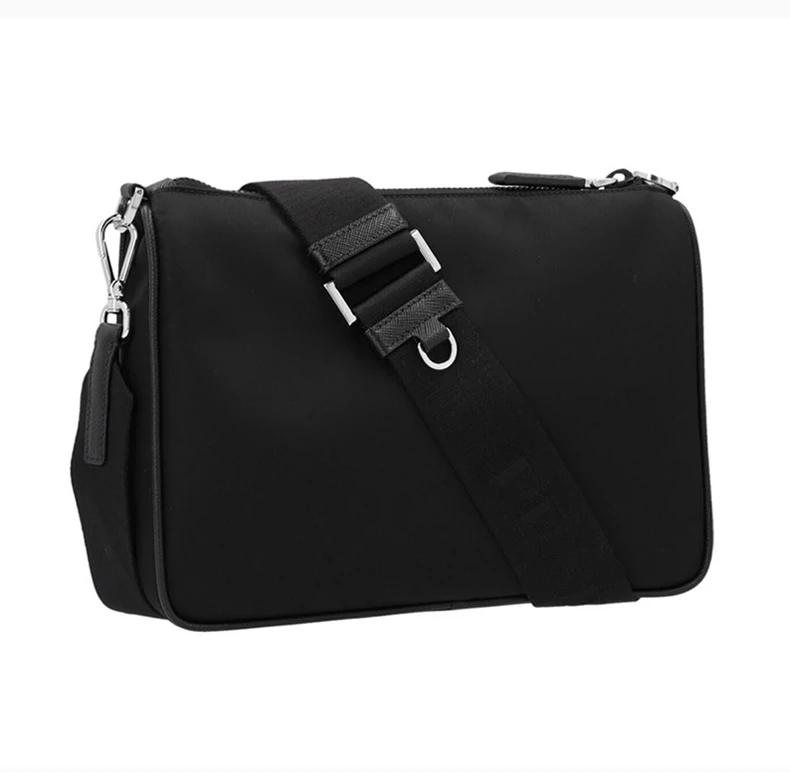 商品[国内直发] Prada|PRADA 黑色男士单肩包 2VH113-2DMH-F0002,价格¥12813,第6张图片详细描述