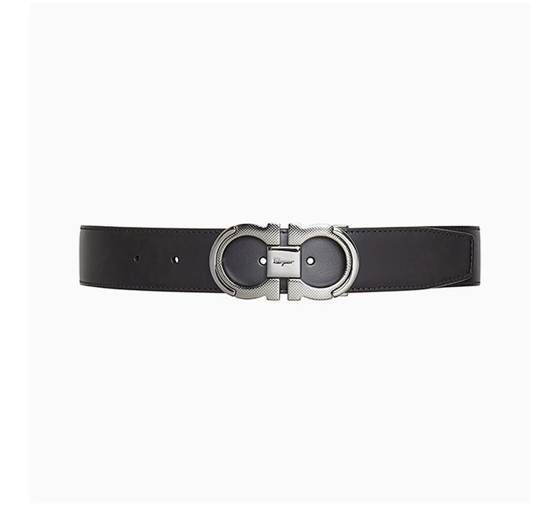 商品Salvatore Ferragamo|SALVATORE FERRAGAMO 男士黑色小牛皮腰带 67A282-742648【包装随机，部分无包装盒】,价格¥3297,第9张图片详细描述