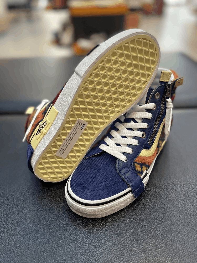 商品Vans|【韩国直邮|包邮包税】万斯[VANS] Sk8-Hi Reissue Cap # Multi Mix 男女共用鞋 #navy peony (VN0A3WM1ABG),价格¥407,第7张图片详细描述