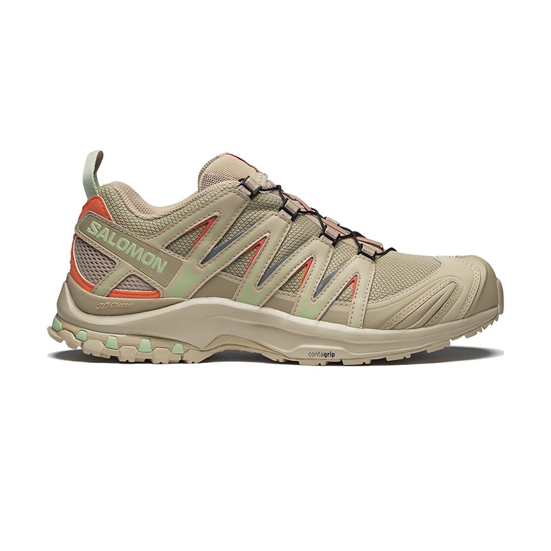 商品Salomon|SALOMON 24新款 XAP3系列男女款米褐色网布纺织越野跑鞋,价格¥1128,第3张图片详细描述