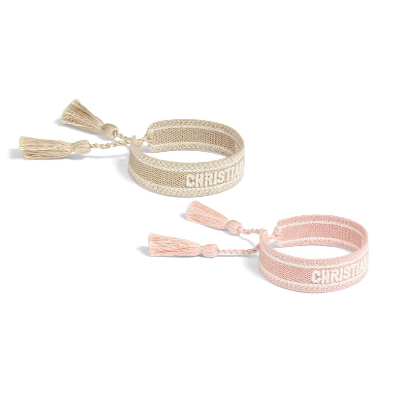 商品Dior|Dior 迪奥 女士粉色棉布手镯,价格¥2711,第3张图片详细描述