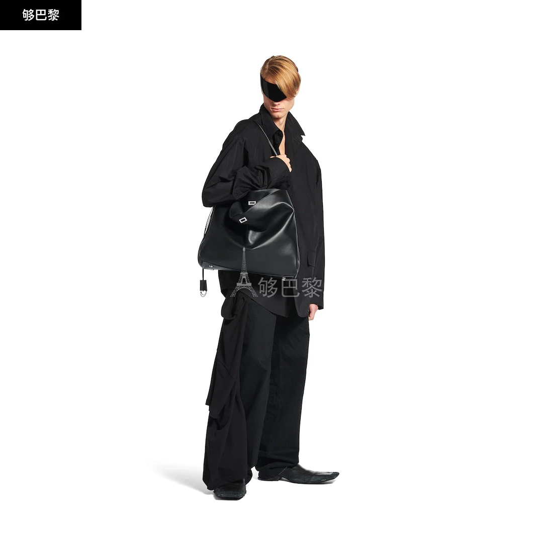 商品Balenciaga|【预售】 巴黎世家 25春夏 男士 单肩包 RODEO竖款托特包 8276642AA4U1000 ,价格¥31208,第6张图片详细�描述