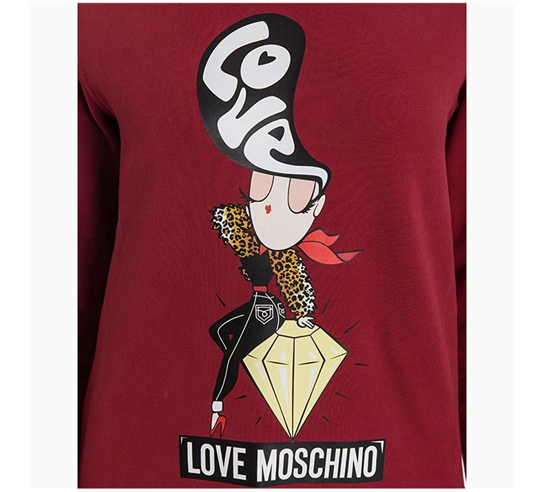 商品Moschino|MOSCHINO 红色女士卫衣/帽衫 W631303-E1861-P13,价格¥1155,第7张图片详细描述