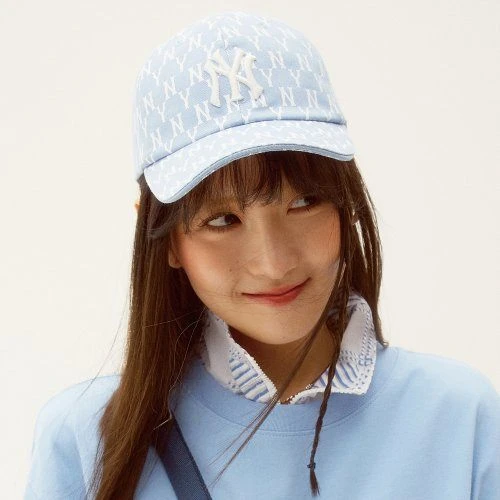 商品MLB|【享贝家】ZY- MLB Monogram系列棒球帽 男女同款 蓝色（预售款，10天发货）32CPFA111-50S-FREE,价格¥205,第2张图片详细描述
