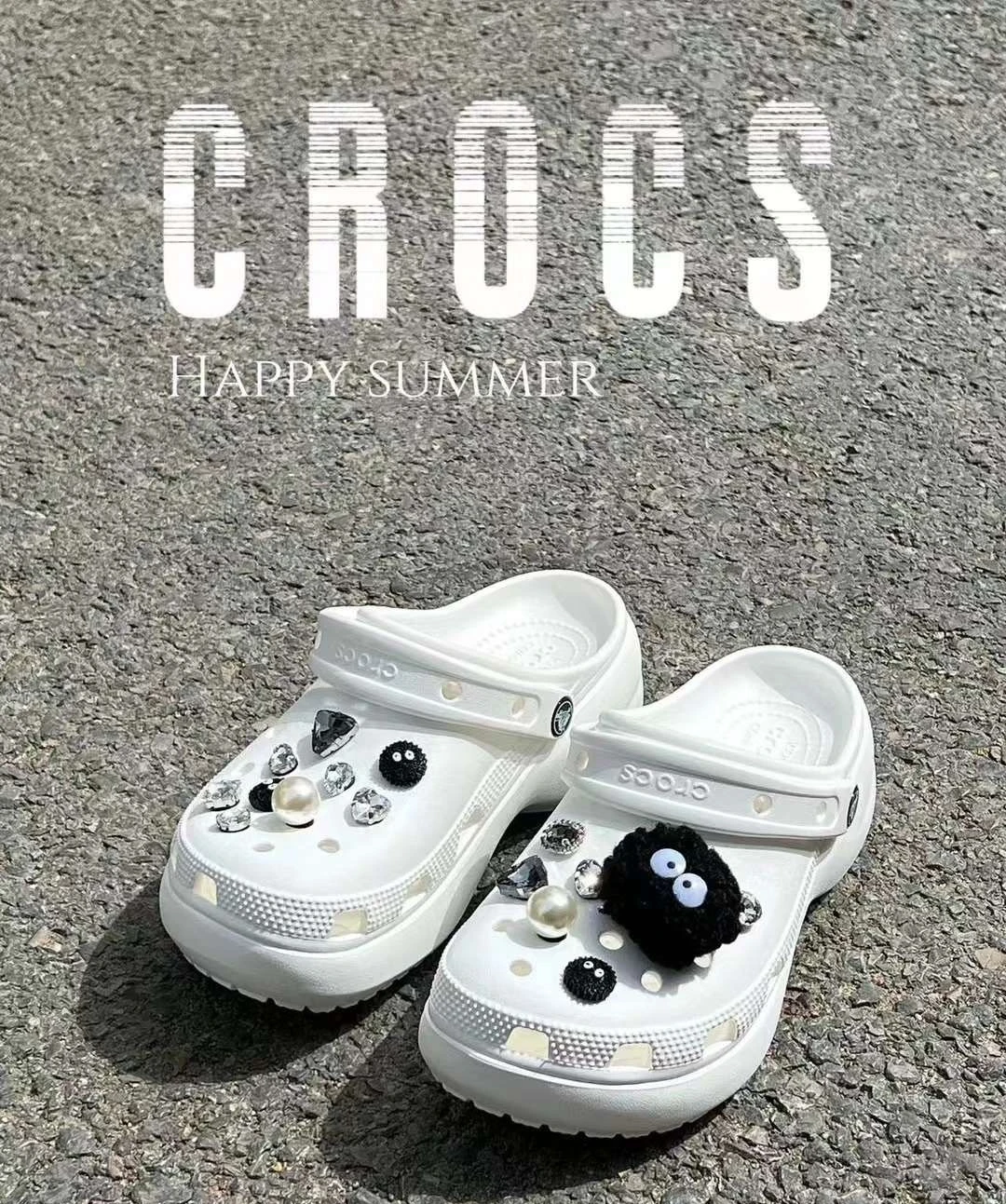 商品Crocs|【享贝家】ZY（预售款）Crocs Classic Clog 卡骆驰 经典云朵复古沙滩洞洞鞋 男女同款 白色 206750-100,价格¥5257,第7张图片详细描述