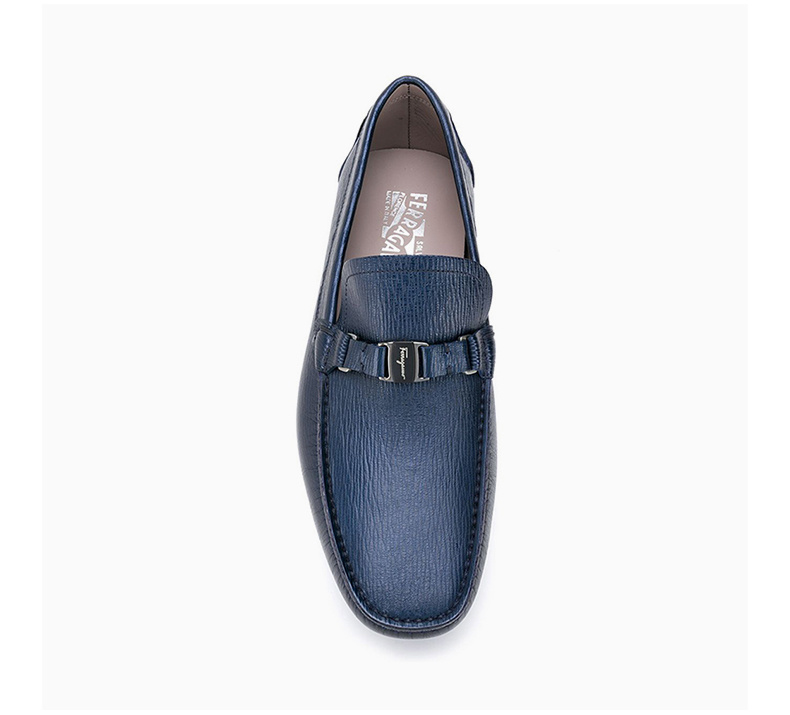 商品Salvatore Ferragamo|SALVATORE FERRAGAMO 菲拉格慕 男士蓝色便鞋 02-B523-709327,价格¥3342,第9张图片详细描述
