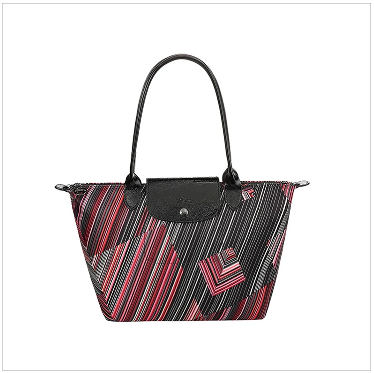 商品[国内直发] Longchamp|Longchamp 珑骧 女士红色尼龙手提包 2605647545,价格¥696,第3张图片详细描述