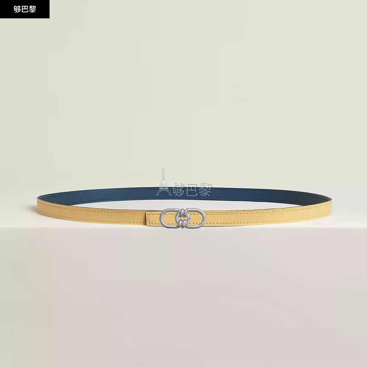 商品Hermes|【预售】 爱马仕 24秋冬 女士 腰带 Boucle de ceinture Plaisance & Cuir de ceinture réversible 13 mm H010608UK05 | H065538CAWO,价格¥6859,第3张图片详细描述