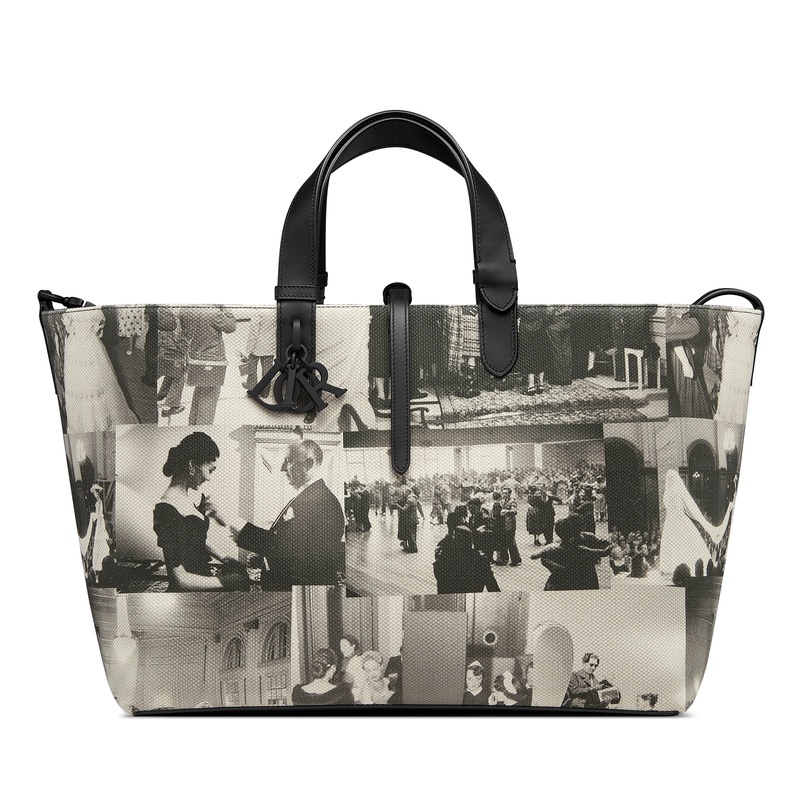 商品Dior|迪奥 Toujours系列女士黑色科技面料手提包 M2820SDEV_M911,价格¥29578,第5张图片详细描述