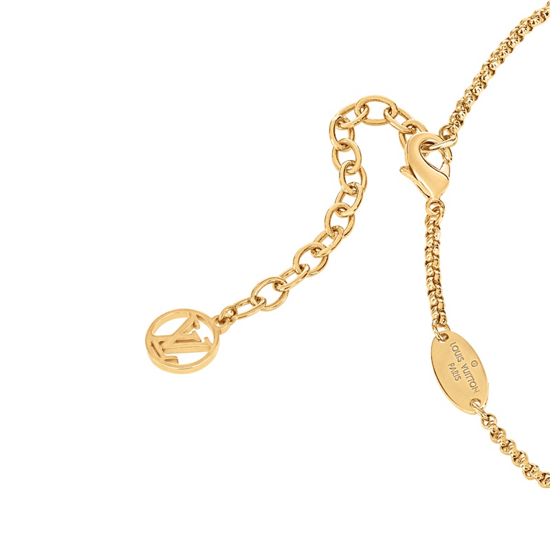 商品Louis Vuitton|【预售十天】路易威登 23新款ECLIPSE PEARLS女士金色圈环金属项链,价格¥4162,第4张图片详细描述