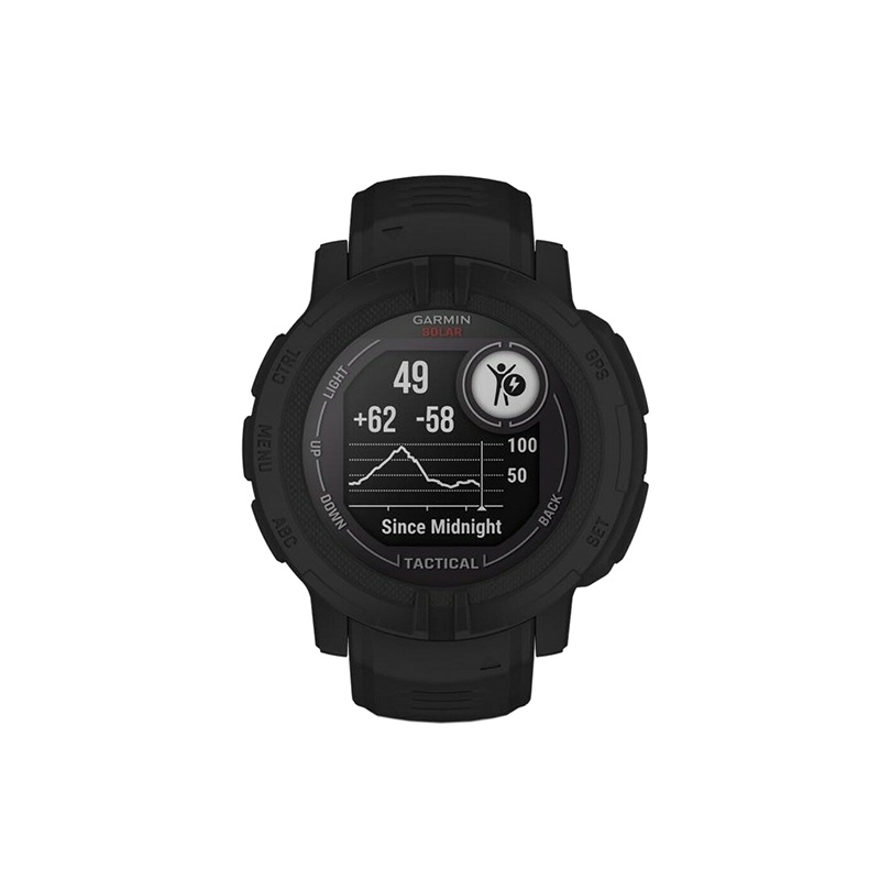 商品Garmin|GARMIN 男女同款黑色树脂表盘石英机芯硅胶表带多功能智能手表40MM,价格¥3498,第2张图片详细描述