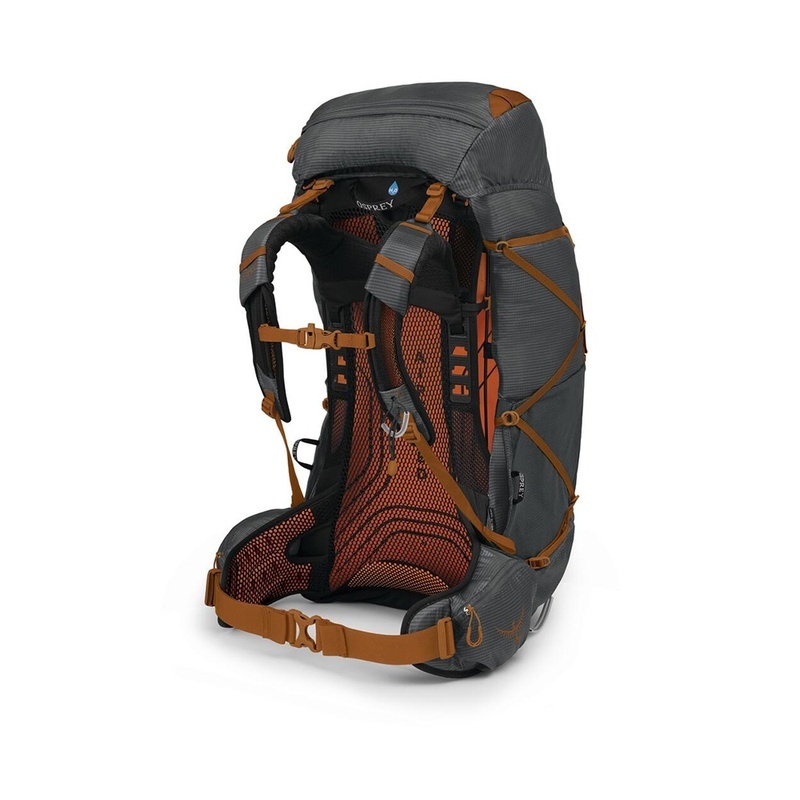商品Osprey|Osprey小鹰 Exos 58男士炭灰色尼龙超轻背包,价格¥1965,第6张图片详细描述