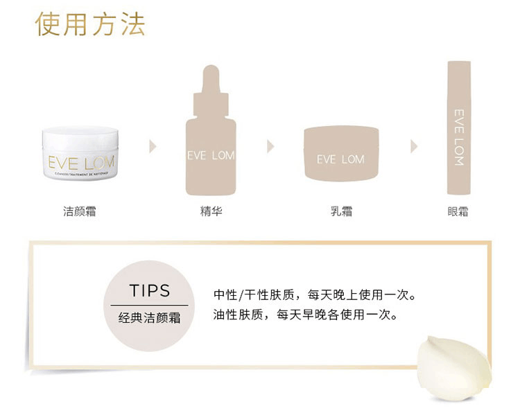 商品EVE LOM|EVE LOM卸妆洁面膏30ml/50ml/100m卸妆膏深层清洁毛孔,价格¥249,第7张图片详细描述