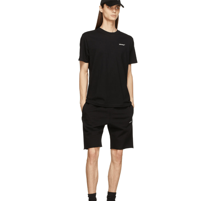 商品Off-White|黑棉质印花波浪图案T恤 OMAA027S22JER010（澳门仓发货）,价格¥2705,第3张图片详细描述