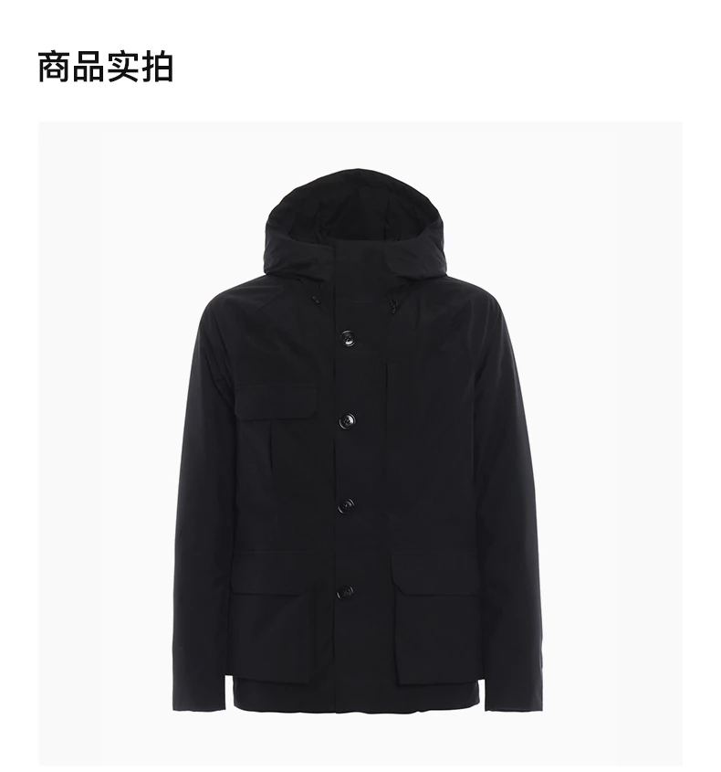 商品Woolrich|WOOLRICH  黑色 男士羽绒服 WOCPS2689GT02-100,价格¥2395,第3张图片详细描述