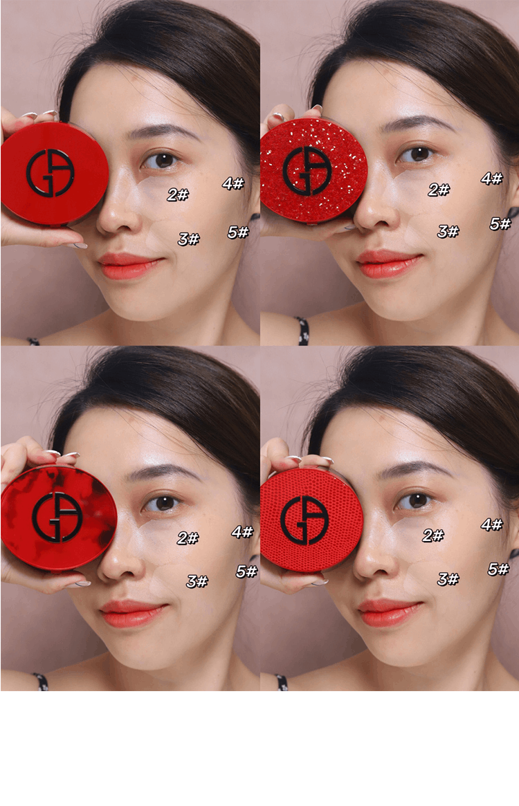 商品Giorgio Armani|Armani阿玛尼全新高定红气垫限量版红雀石/漆光/流光2#/3#,价格¥428,第8张图片详细描述