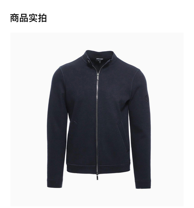 商品[国内直发] Giorgio Armani|GIORGIO ARMANI 男士蓝色羊毛夹克 3HSB50-SJYVZ-UBWF,价格¥9759,第4张图片详细描述