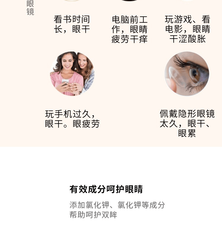 商品santen|日本参天人工泪液滴眼液裸眼隐形进口Santen洗眼液5ml*4瓶,价格¥113,第3张图片详细描述