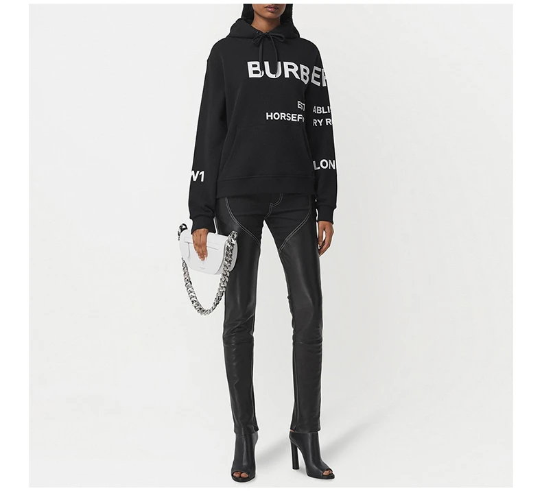 商品[国内直发] Burberry|BURBERRY 黑色女士卫衣/帽衫 8040767,价格¥4425,第8张图片详细描述