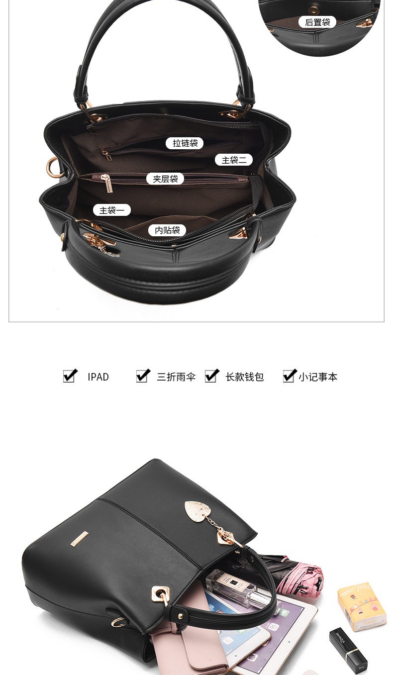 商品[国内直发] GLENVINTEN|格岚云顿女包新品2022欧美时尚潮流女士手提包外贸大容量单肩斜挎包,价格¥156,第6张图片详细描述