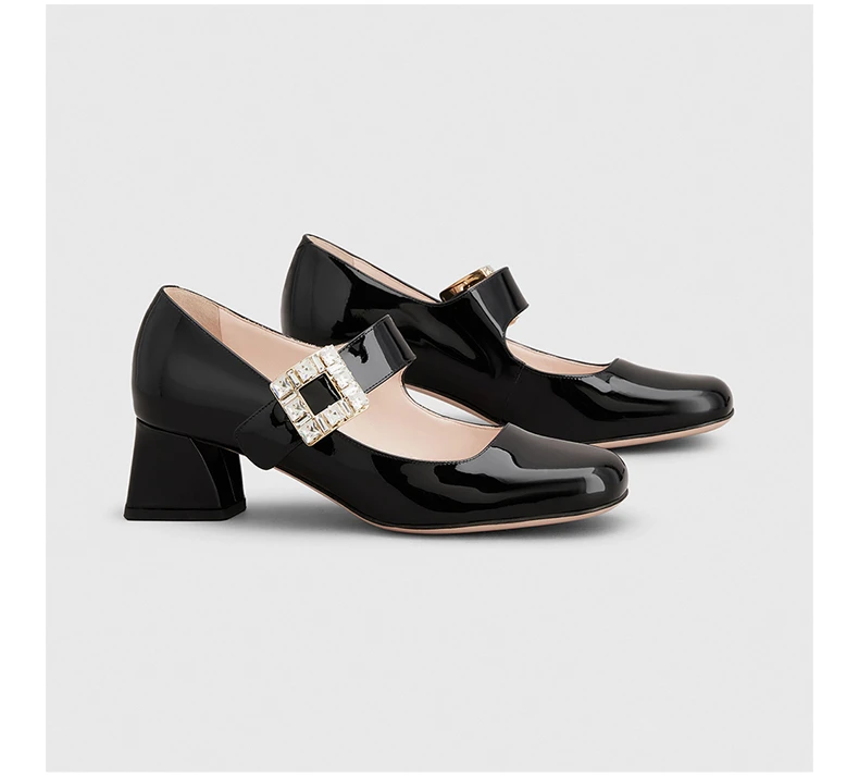 商品[国内直发] Roger Vivier|ROGER VIVIER 黑色女士中跟鞋 RVW51934780D1P-B999,价格¥11092,第5张图片详细描述