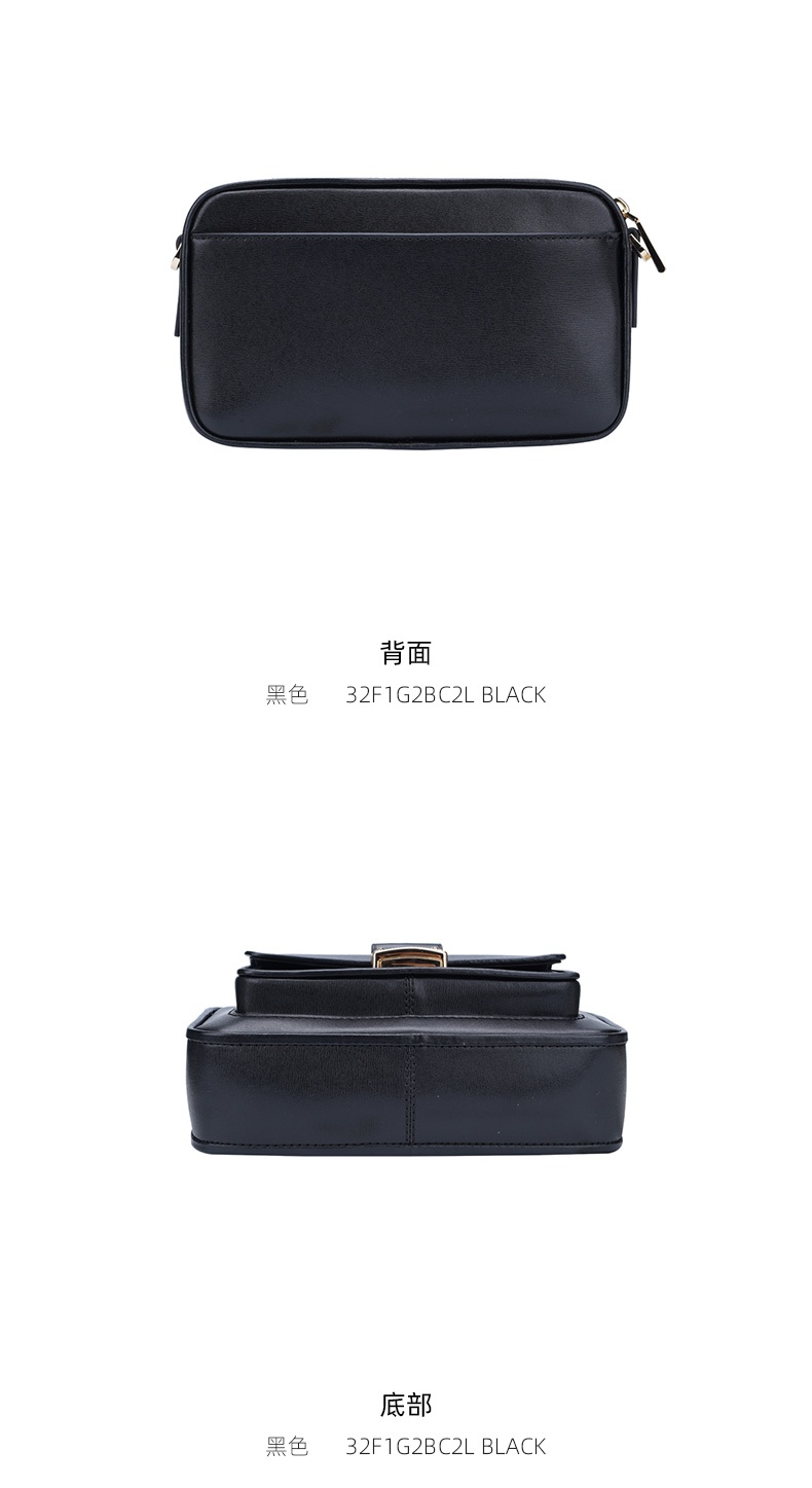 商品Michael Kors|Michael Kors 女士牛皮革单肩斜挎包 32F1G2BC2L-BLACK 送礼好物,价格¥1382,第4张图片详细描述