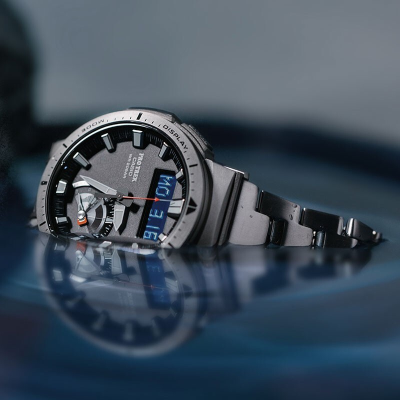 商品[国内直发] Casio|卡西欧高端登山系列PROTREK PRW-70YT-7PR 太阳能动力  6局电波接收  人造蓝宝石玻璃镜面  罗盘功能  测高功能  气压测量功能 ,价格¥4764,第2张图片详细描述