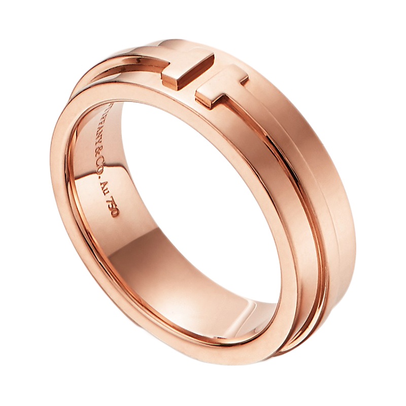 商品Tiffany & Co.|  Tiffany & Co./蒂芙尼 18K金 玫瑰金 宽式戒指GRP09007,价格¥20568,第3张图片详细描述