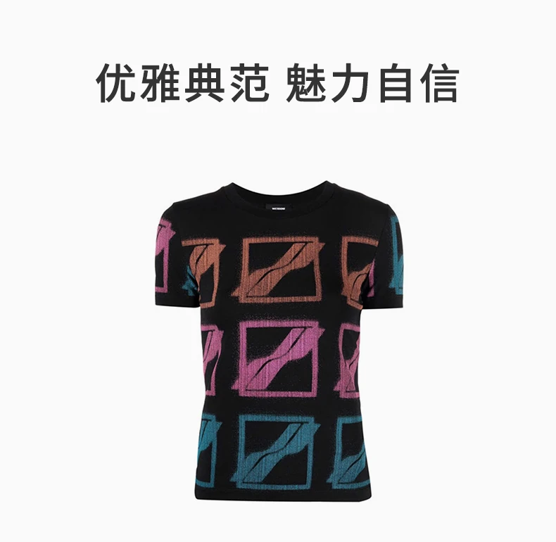 商品We11done|WE11DONE 黑色女士T恤 WD-TT1-21-523-W-BK,价格¥1004,第1张图片详细描述