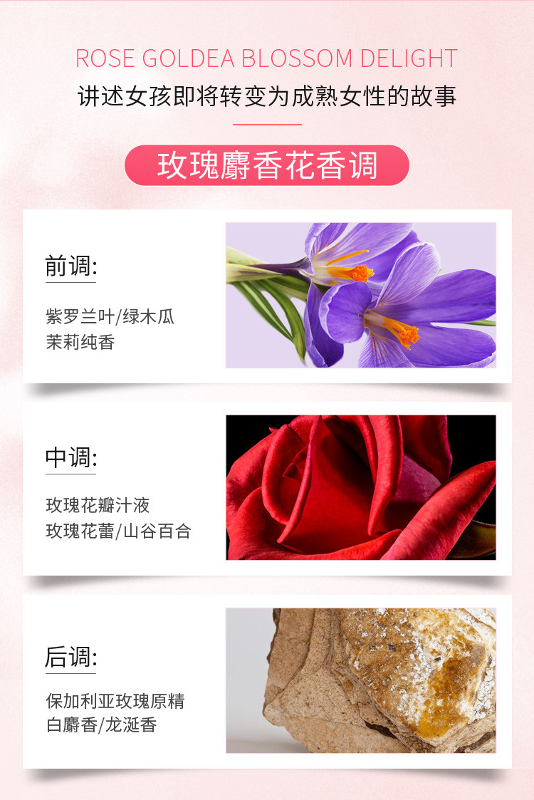 商品[国内直发] BVLGARI|宝格丽欢沁玫香女士香水组合（香水75ml+香水15ml）,价格¥1215,第3张图片详细描述