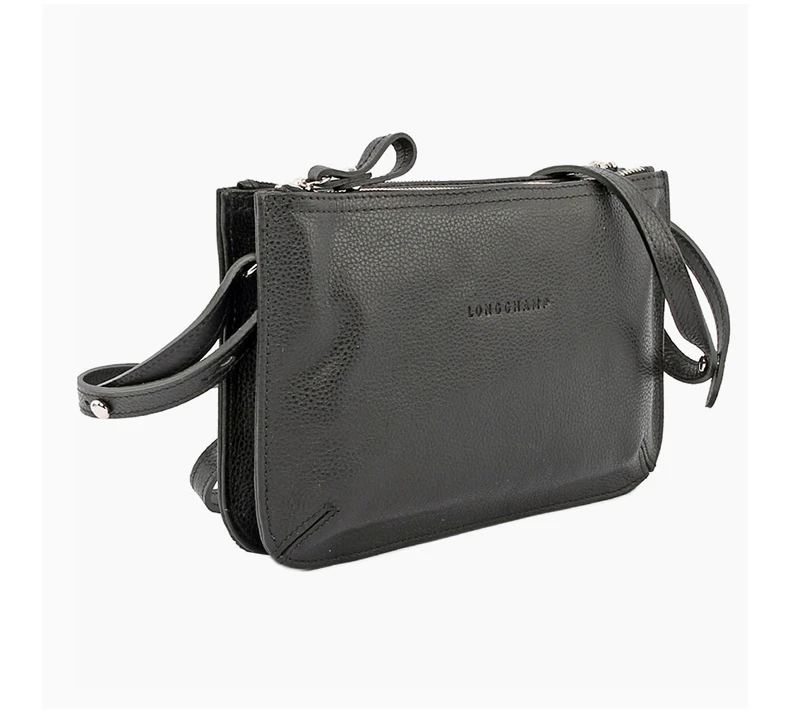 商品Longchamp|LONGCHAMP 女士黑色牛皮斜挎包 2072021047,价格¥1709,第1张图片详细描述