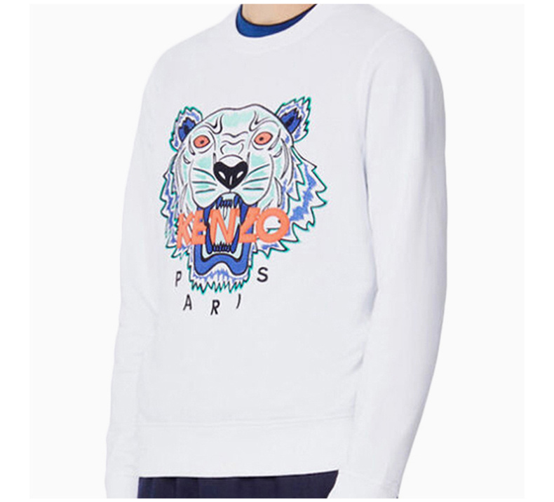 商品Kenzo|Kenzo 高田贤三 男士白色棉质卫衣 F555SW0014XW-01,价格¥1067,第9张图片详细描述