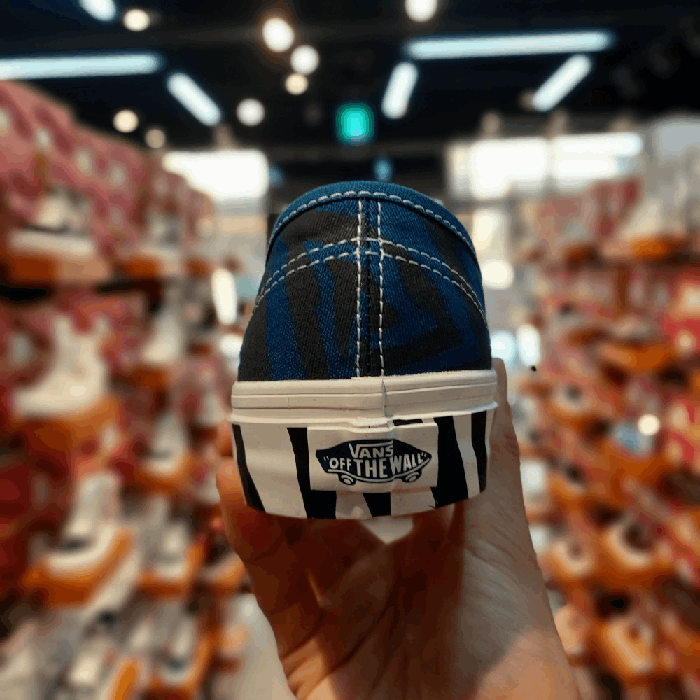 商品Vans|【韩国直邮|包邮包税】万斯[VANS] Ua Authentic # Animal # 男女共用 运动鞋 蓝色/zebra (VN0A5KRDASQ),价格¥286,第6张图片详细描述