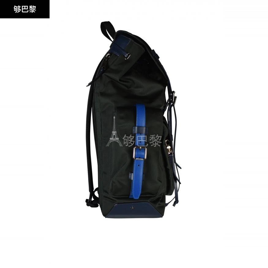 商品Jimmy Choo|【特惠7.4折】【预售】 男士 双肩包 Wixon backpack 6145 WIXON KAKI BLEU ,价格¥7616,第4张图片详细描述