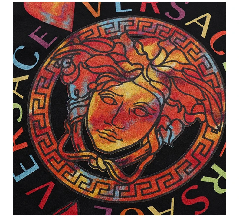 商品[国内直发] Versace|VERSACE 女士黑色棉质T恤 A83858-A201952-A1008,价格¥1686,第8张图片详细描述
