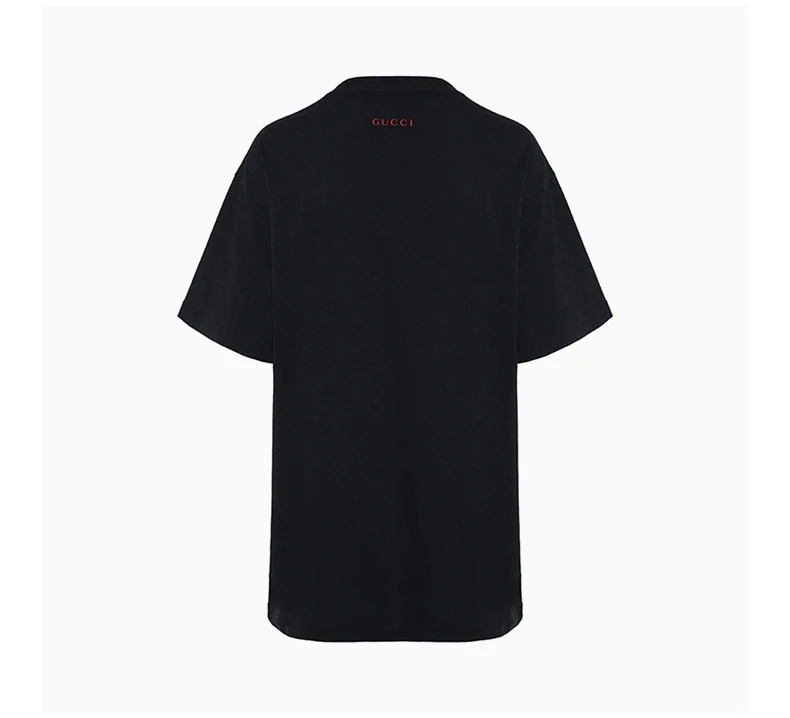 商品[国内直发] Gucci|GUCCI 古驰  女士棉质猫咪图案印花时尚休闲半袖短袖T恤 539081-JBUJ-1082,价格¥5642,第6张图片详细描述