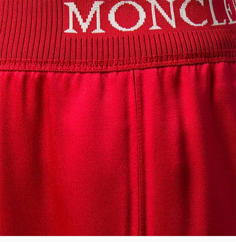 商品Moncler|Moncler 盟可睐 女士红色绸面休闲裤 1650000-C0006-45B,价格¥3142,第7张图片详细描述